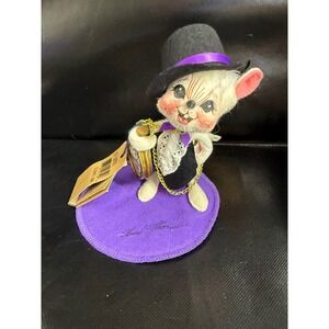 Annalee Dolls Celebrate 2000 Mouse Tuxedo Top Hat Pocket Watch 971099 Signed